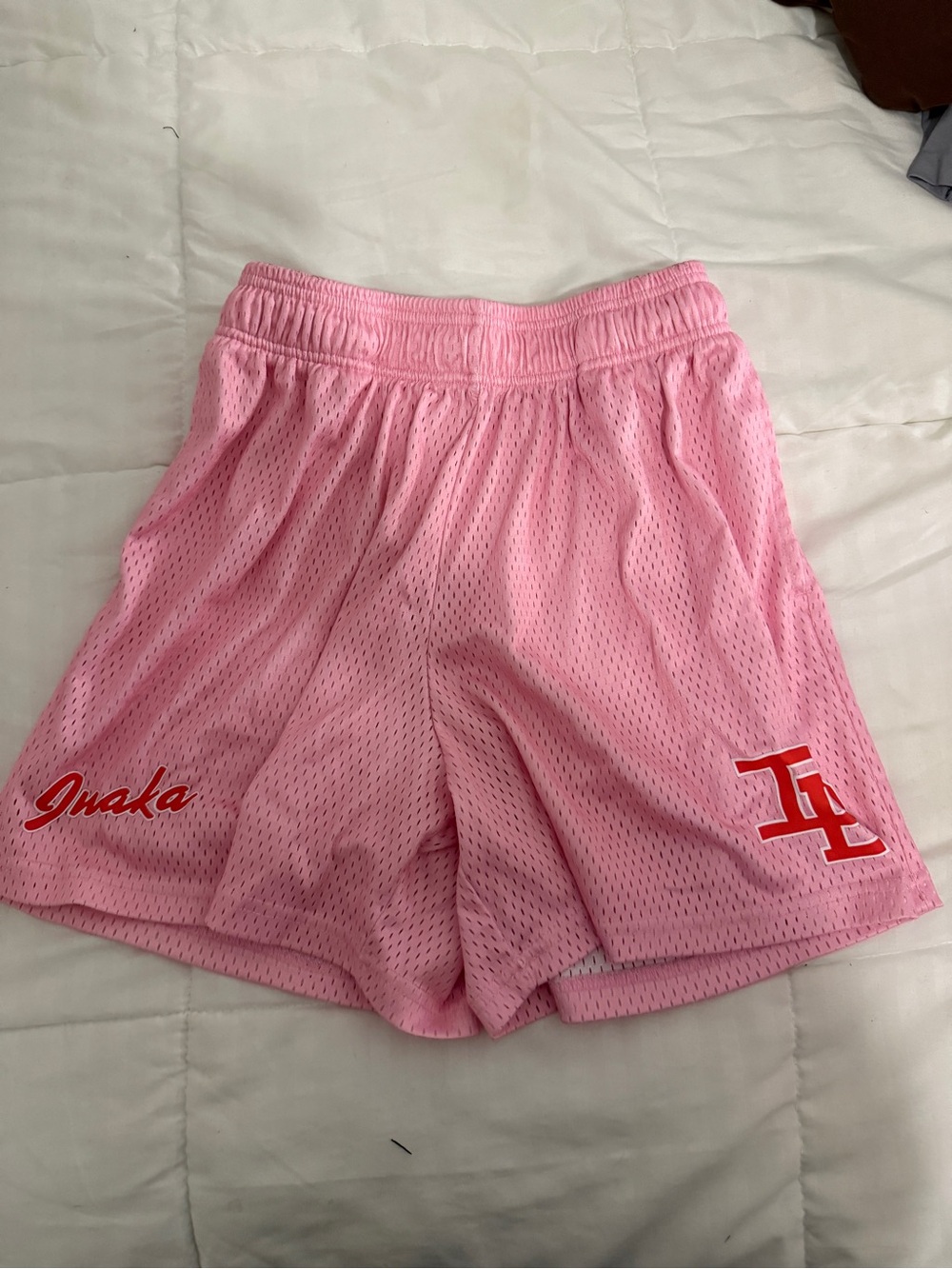 INAKA Power Pink Women's Mesh Athletic Shorts